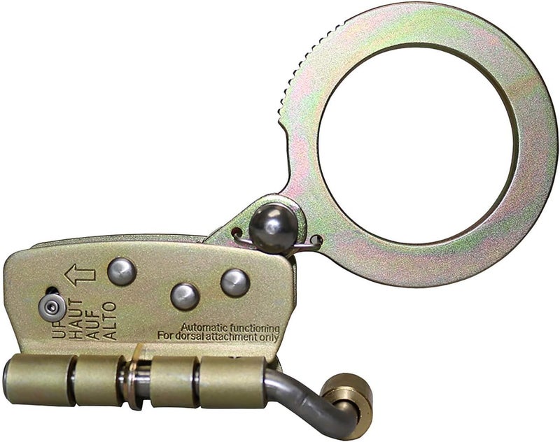 afp Self-Locking Rope Grab with 2.25 inch Connecting Eye, used with 5/8’’ Lifeline Rope, For Construction, Climbing, Fall-Protection, 310 lb. Capacity (OSHA/ANSI Compliant) - Image 1